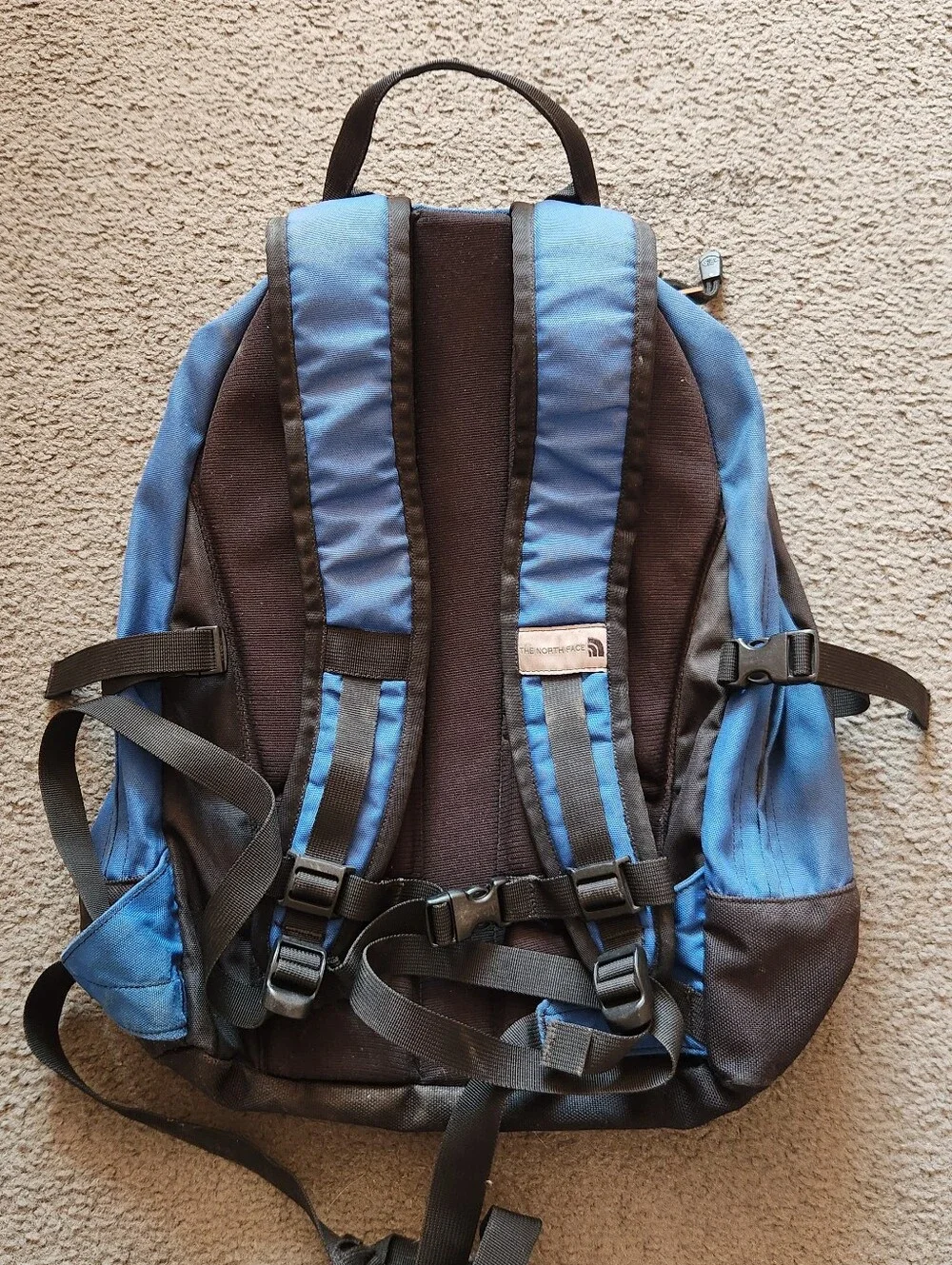 THE NORTH FACE Yavapai Backpack Blue Vintage 30 Liter Nylon Laptop Hiking Travel
